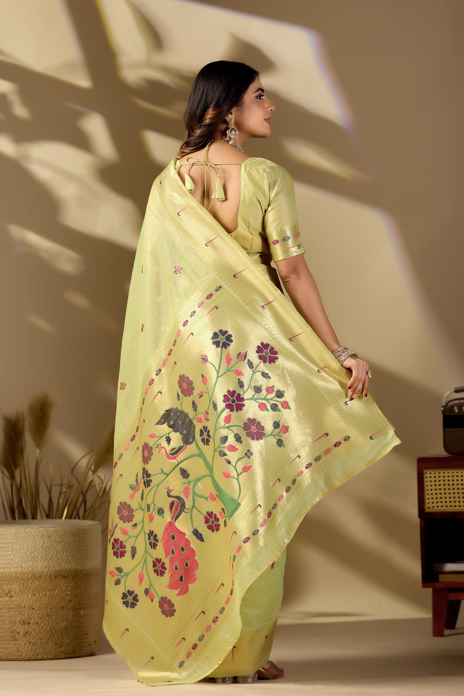 Paithani Cotton Saree by Noir and Grace