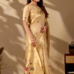 Beige Paithani Cotton Saree - view 2