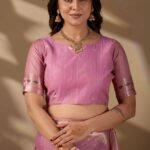Lavender Paithani Cotton Saree - view 5