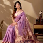 Lavender Paithani Cotton Saree - view 4