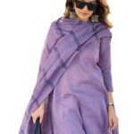 Light Purple Rayon Kurta Set with dupatta by Noir and Grace